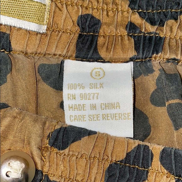 PERRY ELLIS silk cheetah print boxers button fly elastic waistband comfy size S - Picture 2 of 10